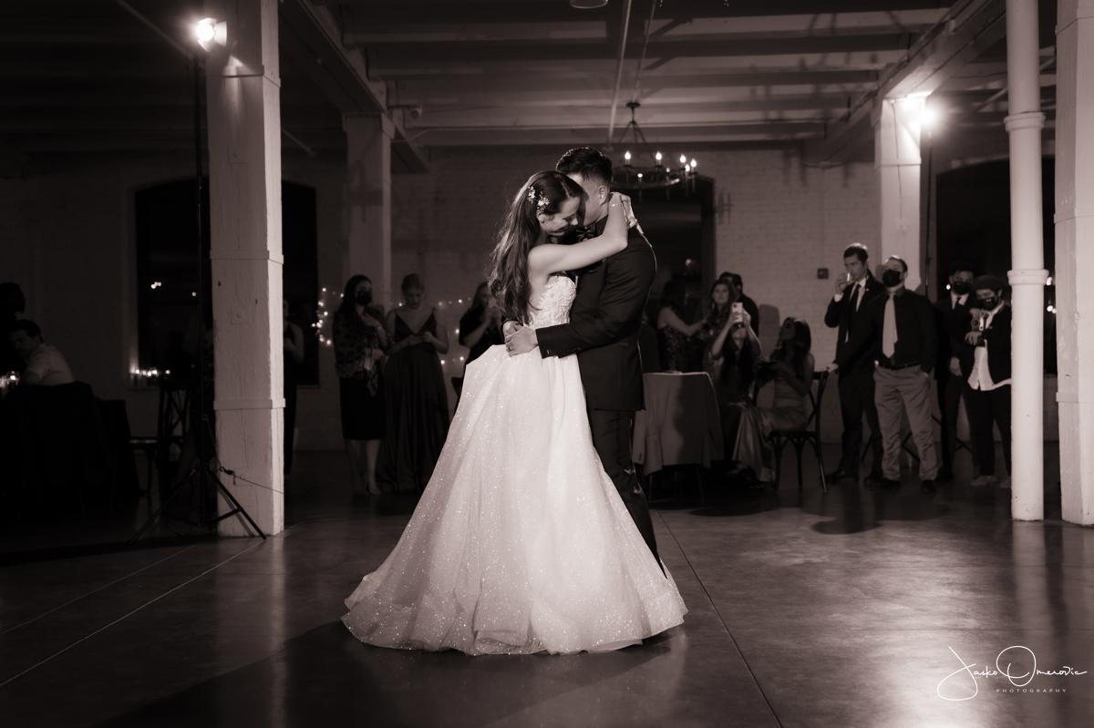 First Dance photograph of bride and groom