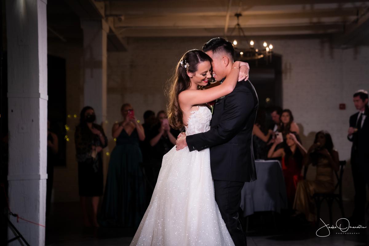 bride and groom first dance at Company 251 Wedding