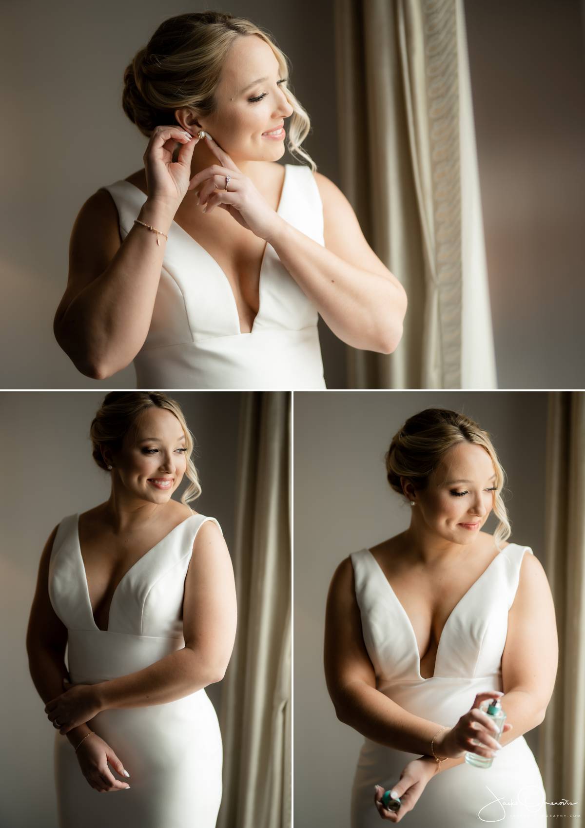 bride getting ready at bridal suite ad waldorf astoria
