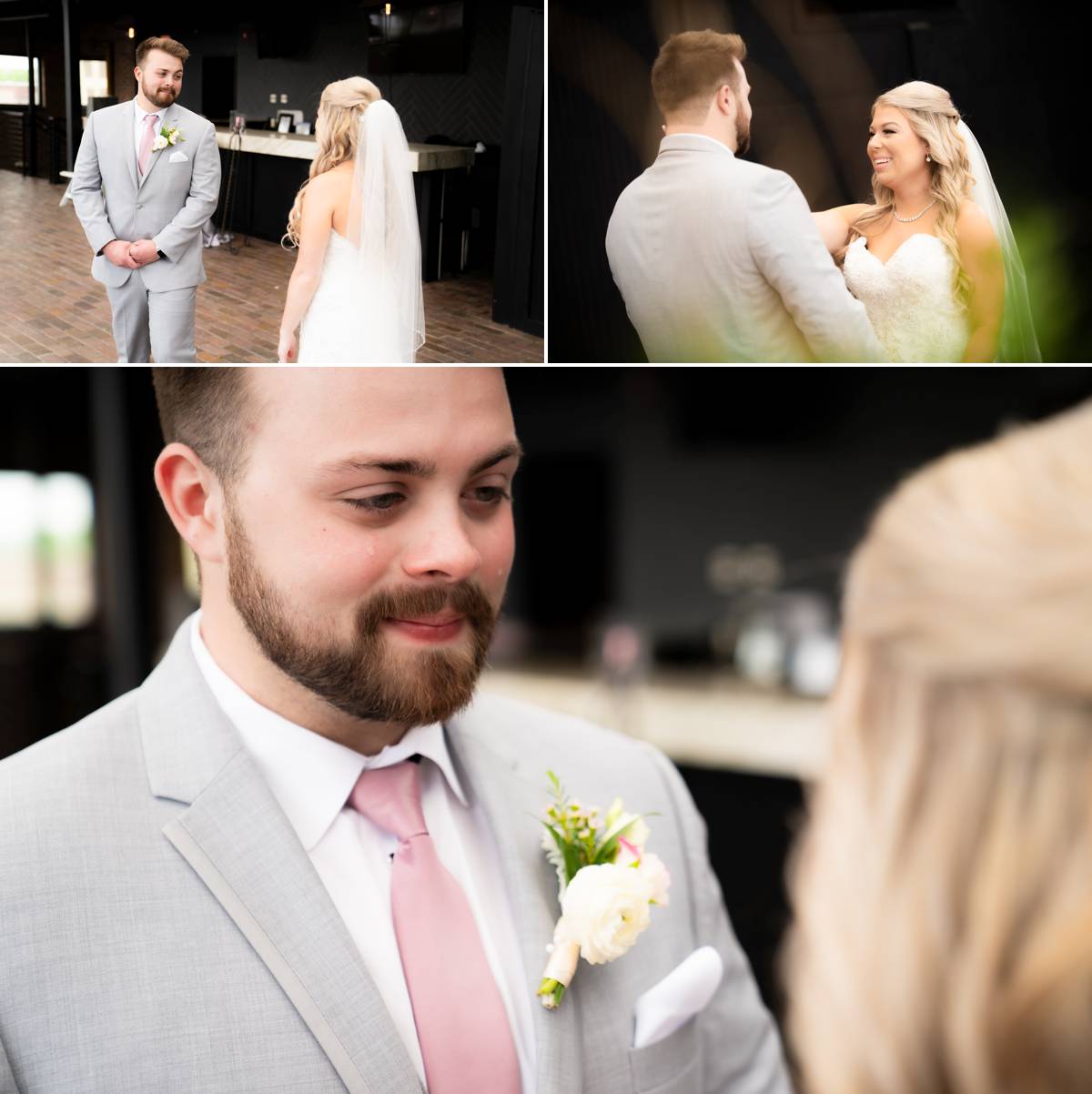 groom in tears when he first saw the bride