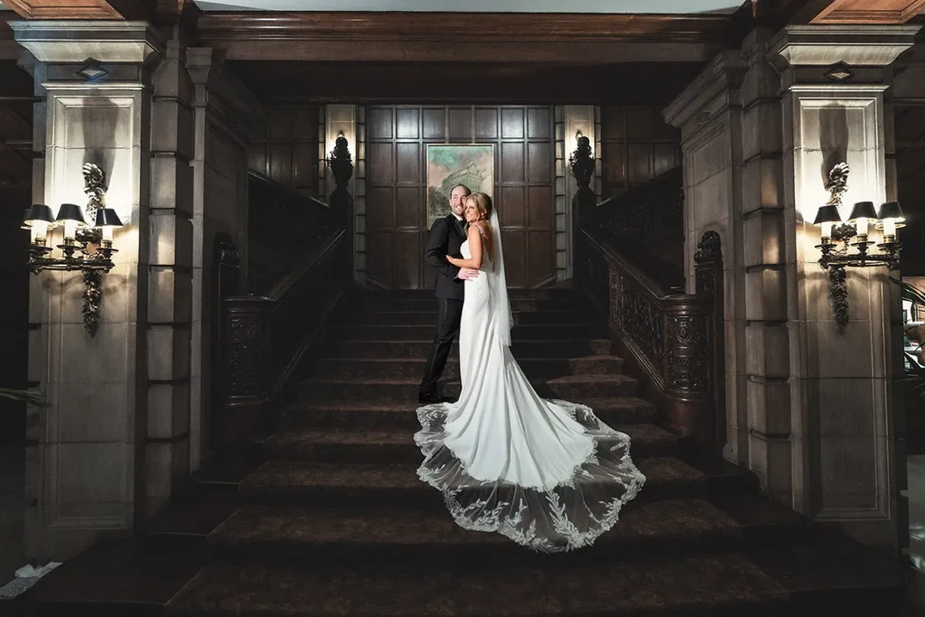 Interior wedding photography at the University Club of Chicago